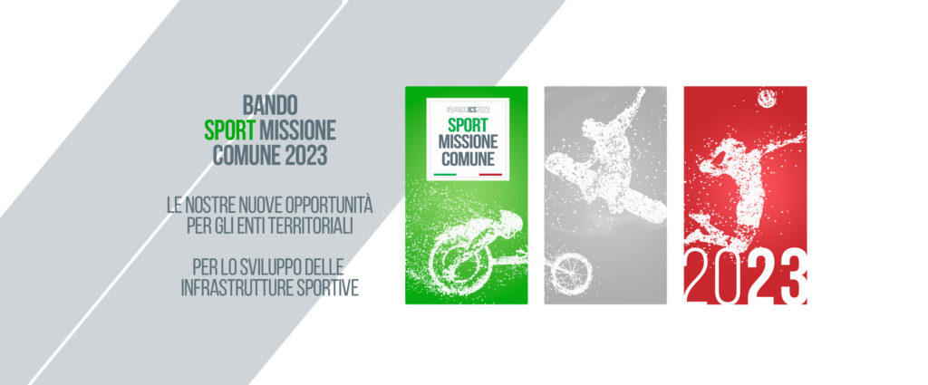 Sport Missione Comune 2023 è un bando da 100 mln di €, di ICS e ANCI, rivolto agli enti territoriali, per interventi dedicati allo sport.